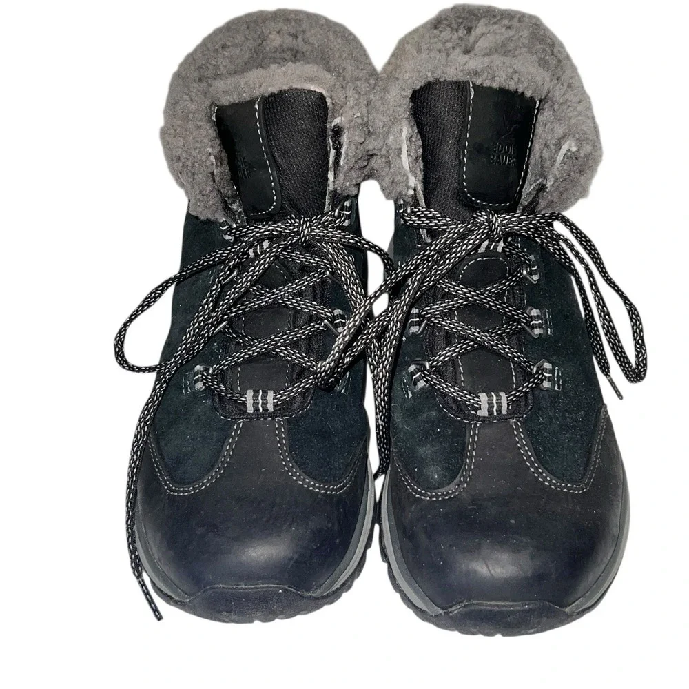 EDDIE BAUER Rainier Waterproof Mid Boots Women's Size 8.5 Vibram Soul Hiking‎